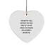 Funny Mortician Gifts from Friends for Men Women Coworkers - Heart Ornament with Inspirational Quote - Christmas Unique Gifts - Image 1