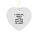 Uncle Gifts from Family, Heart Ornament I Think Me Being Your Uncle Is Enough Of A Gift Christmas Unique Gifts for Uncle - Image 1
