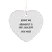 Funny Grandpop Gifts for Men, Unique Heart Ornament, Being My Grandpop Is The Only Gift You Need, Gifts from Family, Grandpop Christmas Decorations - Image 1
