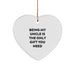Unique Funny Uncle Gifts from Men, Heart Ornament Being My Uncle Is The Only Gift You Need, Christmas Unique Gifts for Uncle - Image 1