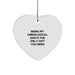 Funny Unbiological Dad Christmas Unique Gifts for Him, Being My Unbiological Dad Is The Only Gift You Need Heart Ornament for Men - Image 1