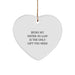 Funny Sister-in-law Christmas Unique Gifts - Gifts from Men to Sister-in-law - Being My Sister-in-law Quote Heart Ornament Decoration - Image 1