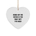 Funny Big Sister Gifts from Men, Women, or Friends for Christmas Unique Gifts - 'Being My Big Sister Is The Only Gift You Need' Heart Ornament - Image 1