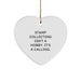 Funny Stamp Collecting Heart Ornament, Gifts from Mom, for Stamp Collecting Dad this Christmas Unique Gifts - Image 1