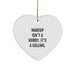 Funny Makeup Gifts for Makeup Lovers Heart Ornament Christmas Unique Gifts from Friends - Image 1