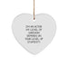 Funny Actor Gifts - Heart Ornament for Actor Friends and Family, 'I'm An Actor...' - Image 1