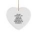 Funny Actuary Gifts from Men to Actuary Friends on Christmas Unique Gifts with Quote - Heart Ornament - Image 1