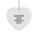 Funny Air Traffic Controller Heart Ornament Gifts from Friends and Family for Christmas Unique Presents - 'I'm An Air Traffic Controller. My Level Of Sarcasm Depends On Your Level Of Stupidity.' - Image 1