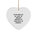 Funny Analyst Gifts from Men to Friends for Christmas - Heart Ornament with Sarcasm - Image 1