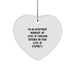 Funny Apartment Manager Gifts from Friends Heart Ornament, Sarcasm Quotes for Apartment Manager, Christmas Unique Gifts for Apartment Manager Staff - Image 1