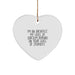 Funny Architect Gifts for Men, Heart Ornament with Sarcasm Quote, Christmas Unique Gifts from Friends to Coworkers - Image 1