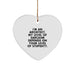 Funny Architect Heart Ornament Gifts from Friends for Christmas - Heart Shaped Architect Gift with Sarcasm Quote - Image 1