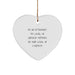 Funny Attendant Gifts for Men Christmas Heart Ornament I'm An Attendant My Level Of Sarcasm Depends On Your Level Of Stupidity - Image 1