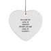 Funny Chef Gifts from Friends, Heart Ornament for Chef, I'm A Chef, My Level Of Sarcasm Depends On Your Level Of Stupidity, Christmas Unique Gifts - Image 1