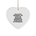 Civil Engineer Heart Ornament Funny Quote Gifts from Friends for Civil Engineer Men Christmas Unique - Image 1