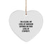 Funny Clerk Christmas Unique Gifts from Friends - Heart Ornament for Clerk Women - Inspirational Clerk Heart Shaped Gift for Men, Clerk Coworkers, Clerk Family - Image 1
