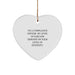 Funny Compliance Officer Gifts for Men - Christmas Unique Heart Ornament Gifts from Men to Colleagues - Heart Shaped Ornament with Sarcasm Quote - Image 1