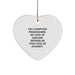 Funny Sarcasm Heart Ornaments for Computer Programmers, Gifts from Friends or Family, Unique Christmas Unique Gifts for Men or Women - Image 1