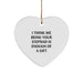 Funny Stepdad Gifts, Heart Ornament for Men, Unique Christmas Unique Gifts from Family, 'I Think Me Being Your Stepdad Is Enough Of A Gift' Christmas Decorations - Image 1