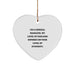 Funny Sarcasm General Manager Heart Ornament Gifts from Friends for Christmas Unique - Image 1