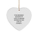 Funny Insurance Adjuster Heart Ornament Gift for Him, Gifts from Men to Men, Christmas Unique Gifts - Image 1