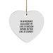 Funny Quotes Insurance Sales Agent Heart Ornament, Gifts from Friends to Insurance Sales Agent, Christmas Unique Gifts for Men, Women, Coworkers, Family - Image 1