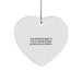 Funny Interior Designer Gifts for Her, Heart Ornament with Sarcasm Quote, Gifts from Friends, Christmas Unique Decorations - Image 1