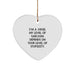 Funny Judge Heart Ornament for Christmas Unique Gifts from Family, Friends, or Coworkers, Perfect for Judges with Sarcasm, Humor, and Love - Image 1