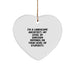 Funny Landscape Architect Gifts from Friends - Heart Ornament, 'I'm A Landscape Architect. My Level Of Sarcasm Depends On Your Level Of Stupidity.', Christmas Unique Gifts for Landscape Architect - Image 1