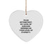 Funny Optometrist Gifts from Friends for Christmas Heart Ornament - Stupidity Sarcasm Level - Image 1