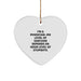 Funny Sarcasm Heart Ornament Gifts from Men to Physician Coworkers - I'm A Physician Quote, Physician Gifts for Men, Unique Christmas Unique Gifts - Image 1
