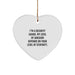 Funny Security Guard Gifts from Friends, Heart Ornament for Men Security Guard, Christmas Unique Gift Ideas - Image 1