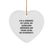 Funny Sheriff Gifts for Men, Wife, or Friends - Christmas Unique Sheriff Heart Ornament Gifts from Lover, Family, or Coworkers - Image 1