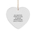 Funny Substitute Teacher Heart Ornament, Gifts for Friends, Coworkers, Family, Unique Christmas Unique Gift for Substitute Teachers with Sarcasm Level - Image 1
