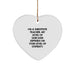 Funny Substitute Teacher Heart Ornament Gifts from Friends, Coworkers, Family, or Men to Women, Men, or Family, Perfect for Christmas Unique Gifts - Image 1