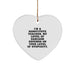 Funny Substitute Teacher Heart Ornament Gifts from Men to Female Colleagues, Christmas Unique Gifts for Substitute Teachers - Image 1