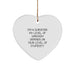 Funny Surveyor Gifts for Men, Heart Ornament, I'm A Surveyor, My Level Of Sarcasm Depends On Your Level Of Stupidity, Christmas Unique Gifts from Family - Image 1