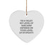 Funny Valet Gifts from Men, Heart Ornament for Christmas, I'm A Valet, My Level Of Sarcasm Depends On Your Level Of Stupidity. - Image 1