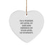 Funny Warden Heart Ornament Gifts from Men to Family Members at Christmas Unique Ornaments - Image 1