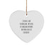 Funny X-Ray Technician Gifts for Him, Heart Ornament with Sarcasm Quote, Christmas Unique Gifts from Men to Coworkers - Image 1