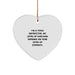 Funny Yoga Instructor Gifts for Men, Funny Heart Ornament Quote, Gifts from Friends to Yoga Instructor, Christmas Unique Gifts - Image 1