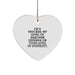 Funny Trucker Gifts from Women for Men - I'm A Trucker Heart Ornament, Trucker Christmas Unique Gifts, Trucker Decorations - Image 1
