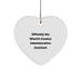 Administrative Assistant Gifts from Men, Funny Heart Ornament for Administrative Assistant, Christmas Unique Gifts for Office Staff - Image 1