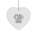 Funny Advisor Gifts from Men to Men, Heart Ornament Quote 'Officially The World's Coolest Advisor', Christmas Unique Gifts - Image 1