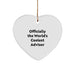 Funny Advisor Heart Ornament Gifts from Men for Christmas Unique Advisor - Image 1
