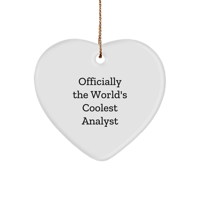 Funny Analyst Heart Ornament Gifts from Men, Women, Friends, Coworkers, Family to Analyst, Men, Women, Friends, Coworkers, Family on Christmas Unique Gifts - Image 1
