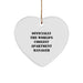 Funny Apartment Manager Gifts from Men, Gifts for the World's Coolest Apartment Manager, Christmas Unique Heart Ornaments - Image 1