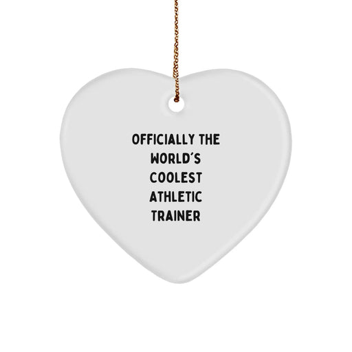 Funny Athletic Trainer Heart Ornament Gifts from Men to Friends on Christmas Unique - Image 1