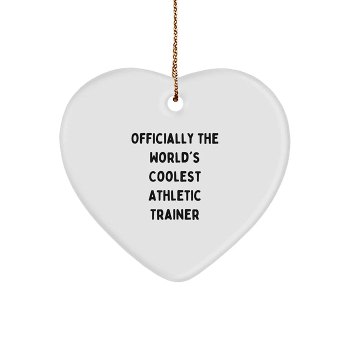 Funny Athletic Trainer Heart Ornament Gifts from Men to Friends on Christmas Unique - Image 1