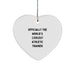 Funny Athletic Trainer Heart Ornament Gifts from Men to Friends on Christmas Unique - Image 1